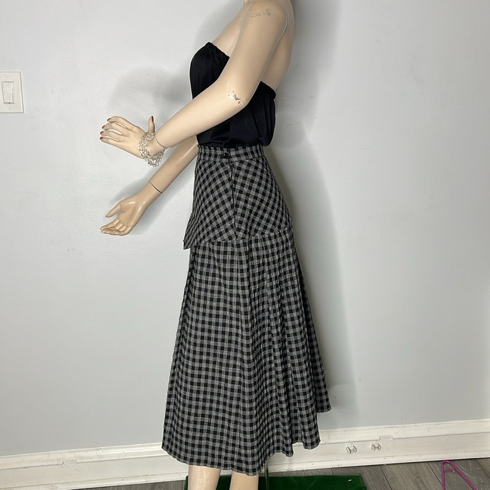 Vintage Arda Ruse Check Pleated Soviet Skirt - Picture 8 of 17